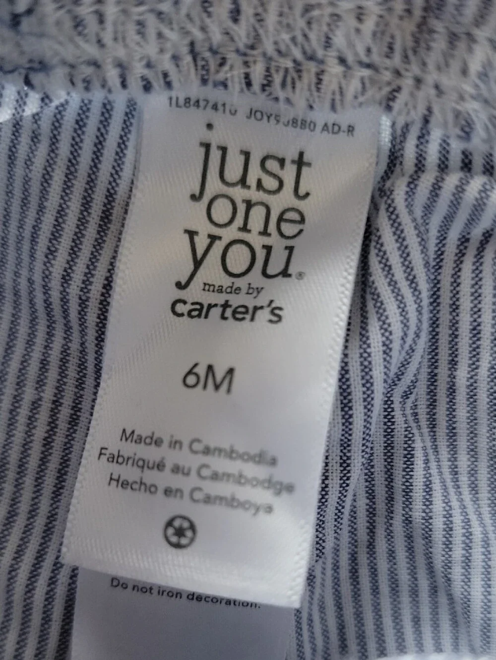 Carters month infant